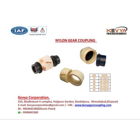Nylon Gear Coupling Manufacturers In Nagpur - Kevya Corporation