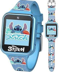 Accutime Disney Stitch Kids Smart Watch with 10 Customizable Faces ...
