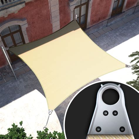 [FOR PARTS] Royal shade 16' x 24' Beige Rectangle Super Ring Sun Shade ...