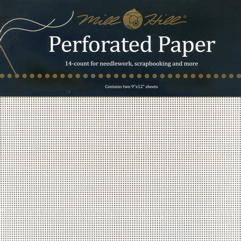 Buy Mill Hill Perforated Paper - White - 9 x 12 Inches - PP1-2 Sheets ...
