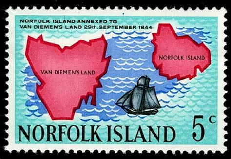SCG155 Norfolk Island 1974 Commemorative Stamps – Annexation to Van Di ...