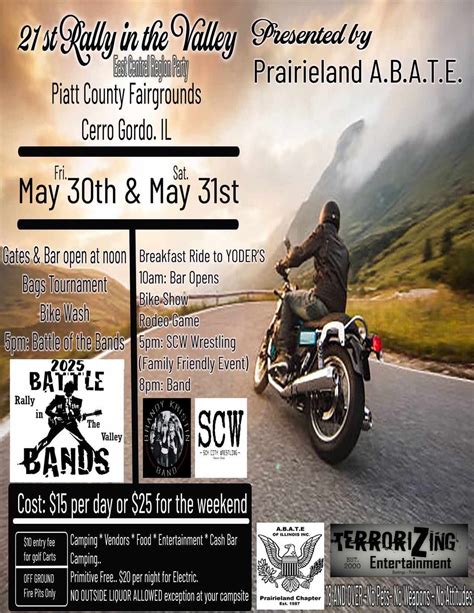 21st Rally in the Valley , Piatt County Fair, Cerro Gordo, 30 May to 1 ...