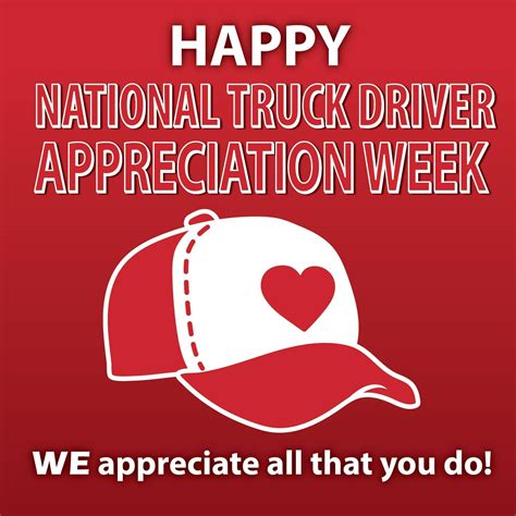 Truck Driver Appreciation Week Ideas