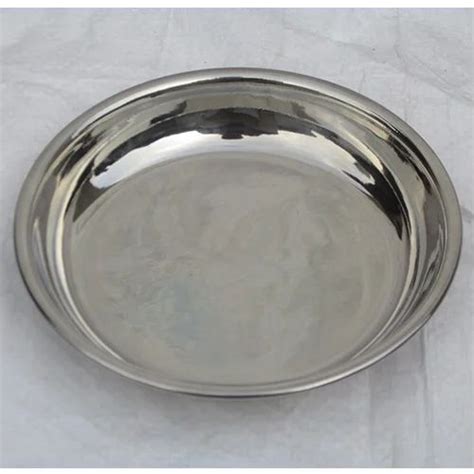 Stainless Steel Serving Plates - Stainless Steel Round Serving Plate ...