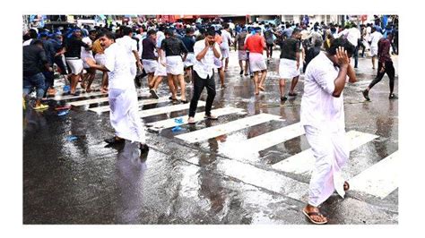 KSU march to secretariat ends up in clash; many injured - KERALA ...