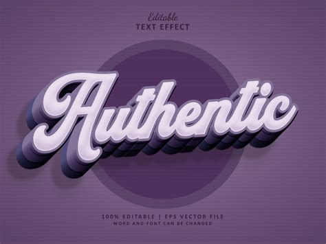 Text Effect Authentic by Navy Graphic on Dribbble