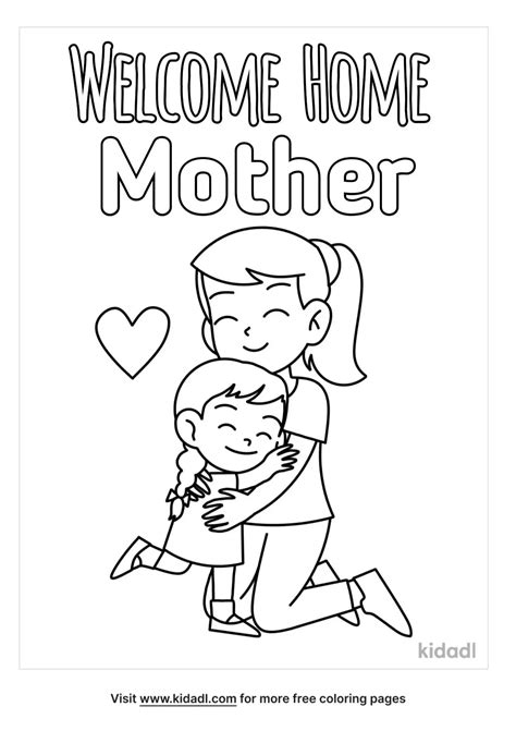 Mom Coloring Page - MIT Printable