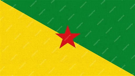 Premium Photo | Flag of French Guiana Official symbol of French Guiana French Guianese Creole