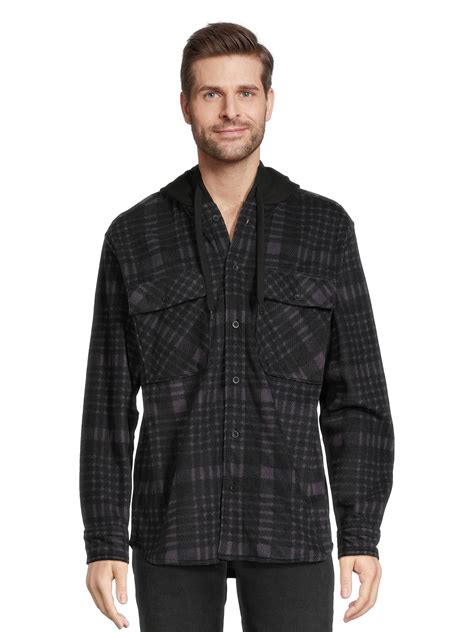 No Boundaries men's Polar Fleece Shacket - XS-5XL - Walmart.com