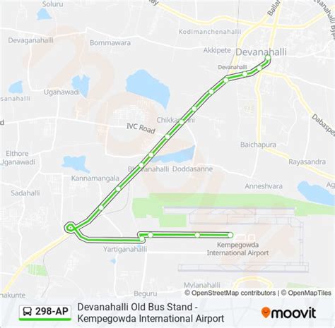 298AP Route: Schedules, Stops & Maps - Devanahalli Old Bus Stand (Updated)