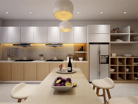 青年公寓公共厨房效果图|空间|室内设计|RayDM - 原创作品 - 站酷 (ZCOOL)