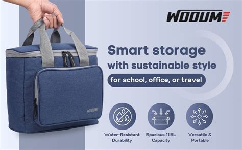 Wooum Lunch Bag for Office & School | Insulated Tiffin Box Holder ...
