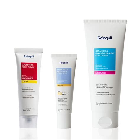 RE' EQUIL 50 Spf All The Retinol Starter Bundle (0.1% Retinol Night ...