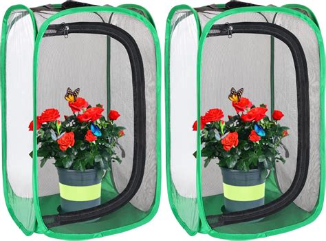 Amazon.com: 2-Pack Large Insect and Butterfly Habitat Cage Terrarium ...