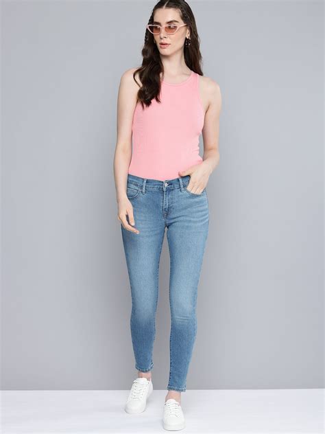 Women's 710 Blue Skinny Fit Mid Rise Jeans – Levis India Store