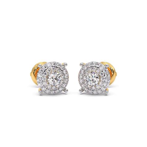 Solitaire Earrings: Latest Solitaire Earring Designs Online | Candere ...
