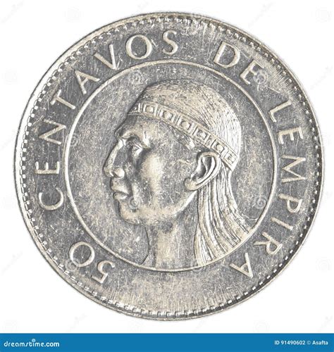 50 Honduran Lempira Centavos Coin Stock Photo - Image of economy ...