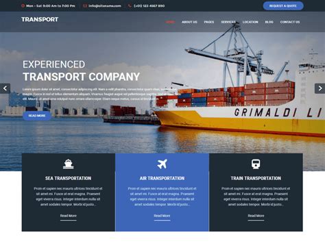 20+Top Transportation And Logistics WordPress Themes