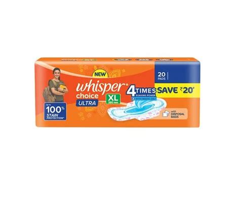 Whisper Choice Ultra Sanitary Pads (20 Pieces) – Yo Budde