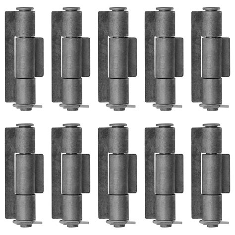 10 Pack 3-3/8"Weldable Hinges with Short Wing, Weld on Gate Triple ...
