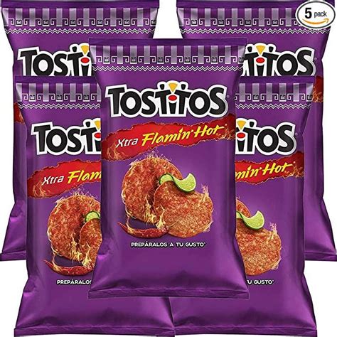 Tostitos Flamin Hot Spicy Chips, Bulk Pack of 5 Bags - Walmart.com