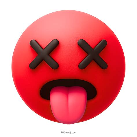 Tired Face X Eyes Emoji PNG Vector with 3D Images – PNG Emoji