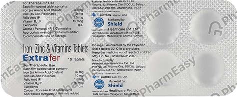Buy Extrafer Strip Of 10 Tablets Online at Flat 15% OFF | PharmEasy