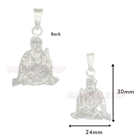 Guru Nanak Dev Ji Pendant in Pure Silver