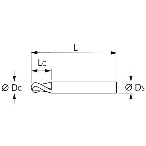 GARANT Master Steel solid carbide ball nose slot drill HPC, TiAlN, ⌀ f8 ...