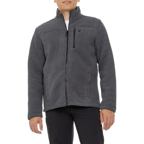 Spyder Stripe Sherpa-Lined Fleece Jacket - Full Zip
