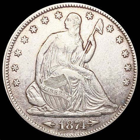 1874 Seated Liberty Half Dollar UNCIRCULATED (#103188) on Jan 07, 2023 ...