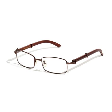 Vintage Black Brown Frame Poly Carbonate Clear Lens Full Rim ...