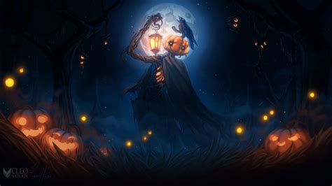 Halloween Art Wallpapers - Top Free Halloween Art Backgrounds ...