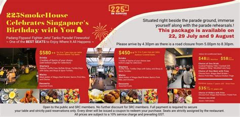 (22 & 29 July) Celebrates Singapore Birthday In-advanced with 225 ...