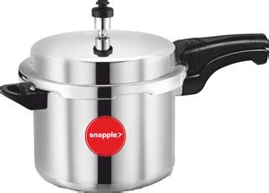 Snapple Aluminium Pressure Cooker 5 Ltr, ISI Certified, 5 Year Warranty ...