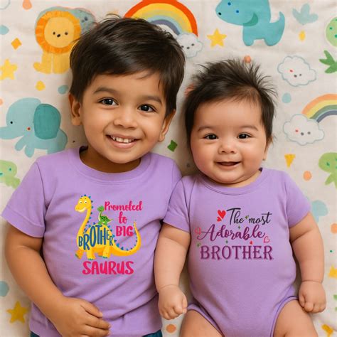 Raksha Bandhan Gifts for Brother and Sister – Sibling Matching T-Shirts ...