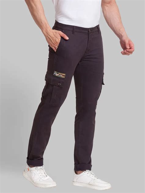 Men Grey Lrt Fit Solid Cotton Blend Trouser – MyRaymond