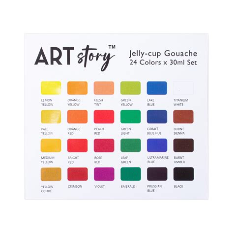 Premium Gouache Jelly Cup Paint Set 30ml X 24pc 1 Box – Itsy Bitsy