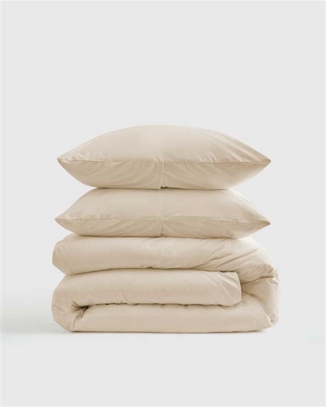 Classic Organic Percale Duvet Cover Set