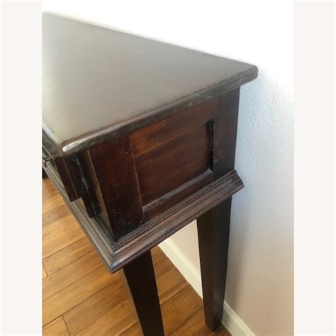 Solid Wood Entry Table with 4 Drawers - AptDeco