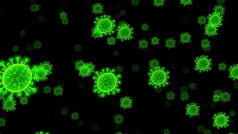 Neon Green Virus Healthcare Fly Through Motion Background Transition 35176887 Stock Video at ...