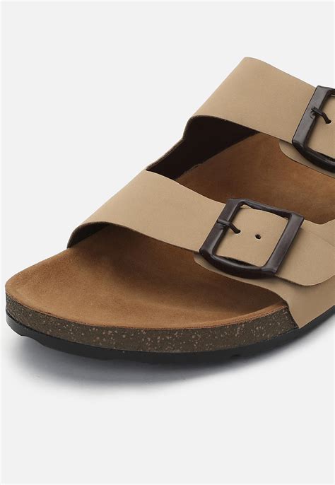 Buy Men Solid Double Strap Slide Sandals Online at just Rs. 999.0 ...