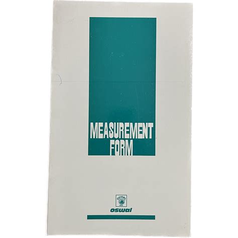 OSWAL MEASUREMENT PAD online with best rate and fast delivery