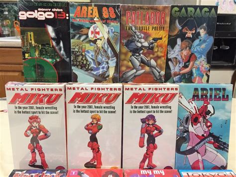15 Anime VHS Lot Rare Titles Tekken Metal Fighters Miku Patlabor Golgo ...