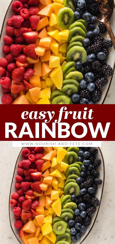 Vibrant Fruit Rainbow for Eye-Catching Platters