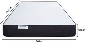 Aart Store Orthopedic Memory Foam (72x36x6) inch Single PU Foam ...