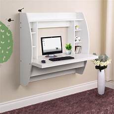 Wall Mounted Desk by Wall Mounted Floating Computer Desk With Storage Home Wall Mounted Desk