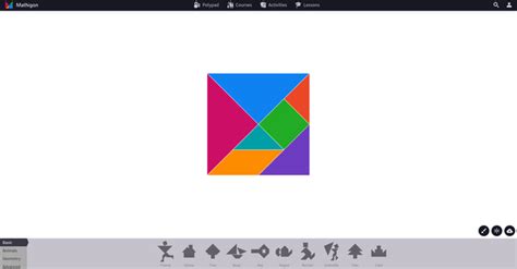 Image result for Mathigon Tangram Number 4