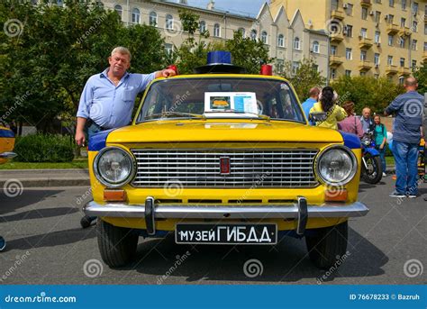 Soviet police car editorial stock photo. Image of retro - 76678233