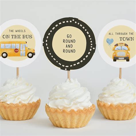 Buy Wheels on the Bus Cake Topper Online In India - Etsy India